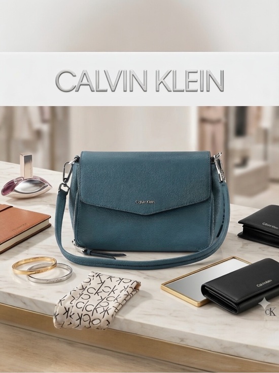 Calvin Klein Handbags - Calvin Klein Dark Teal Blue Purse